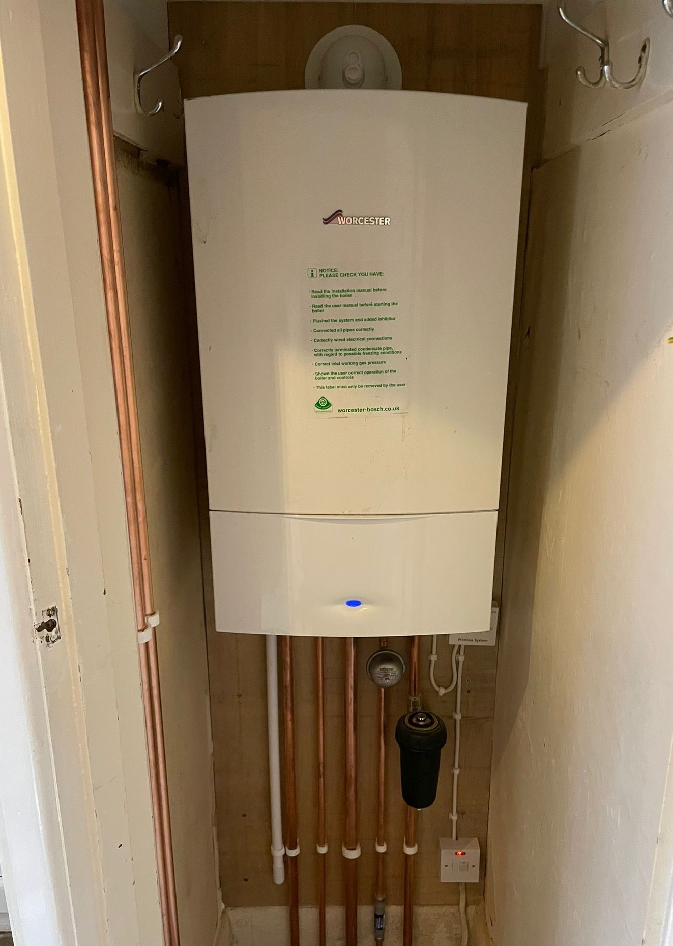 Worcester Bosch boiler installation by Brennan & Son